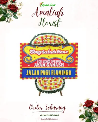 Bunga Papan Congratulation di Klandasan Ulu